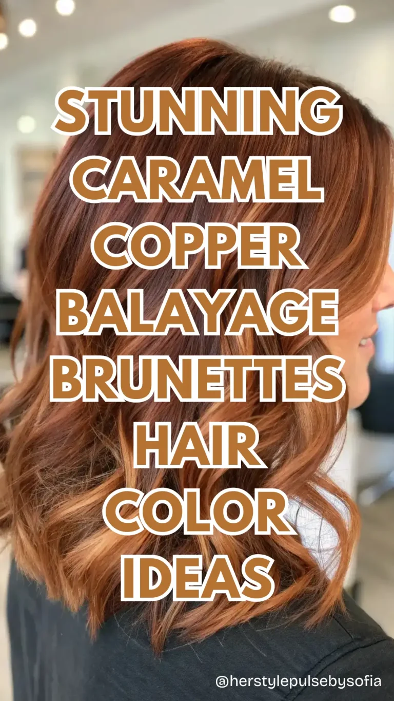 Caramel Copper Balayage Brunettes Hair Color Ideas