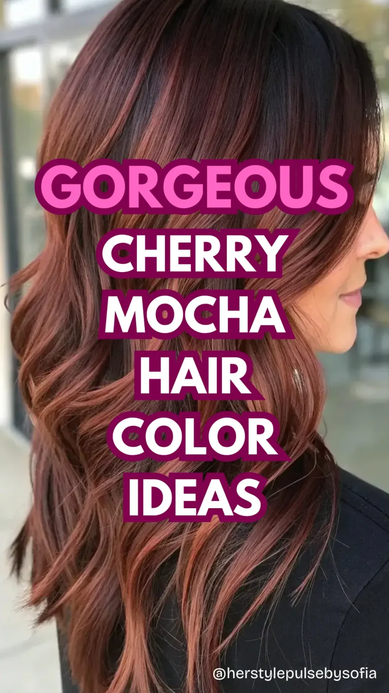 Cherry Mocha Hair Color Ideas