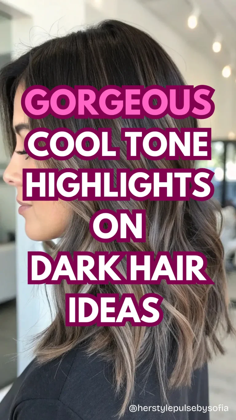 Cool Tone Highlights on Dark Hair Ideas
