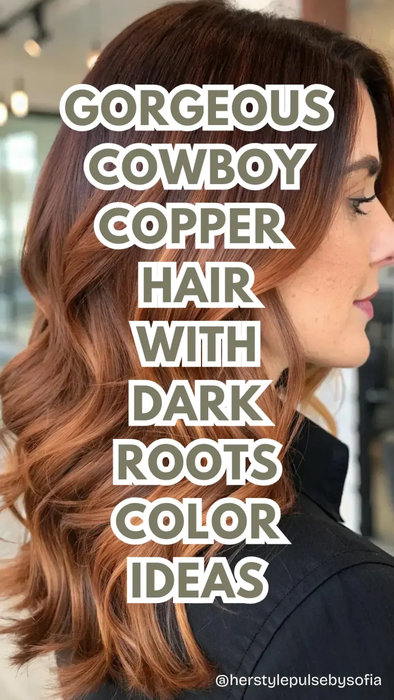 Cowboy Copper Hair with dark roots color ideas