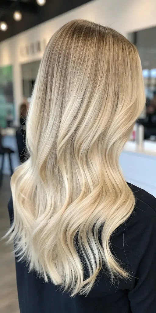 Creamy Beige Blonde Balayage Hair (10)