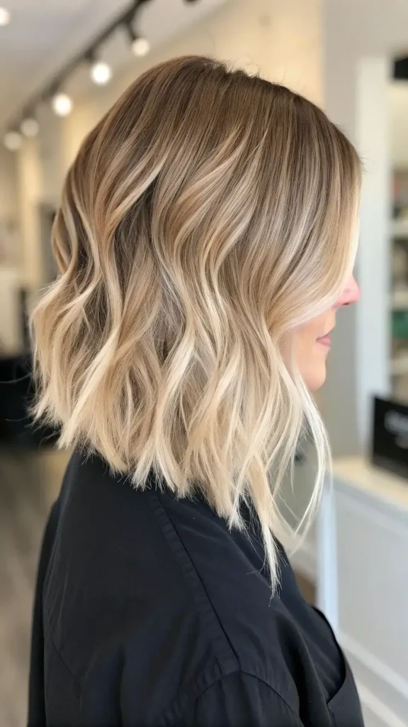 Creamy Beige Blonde Balayage Hair (4)