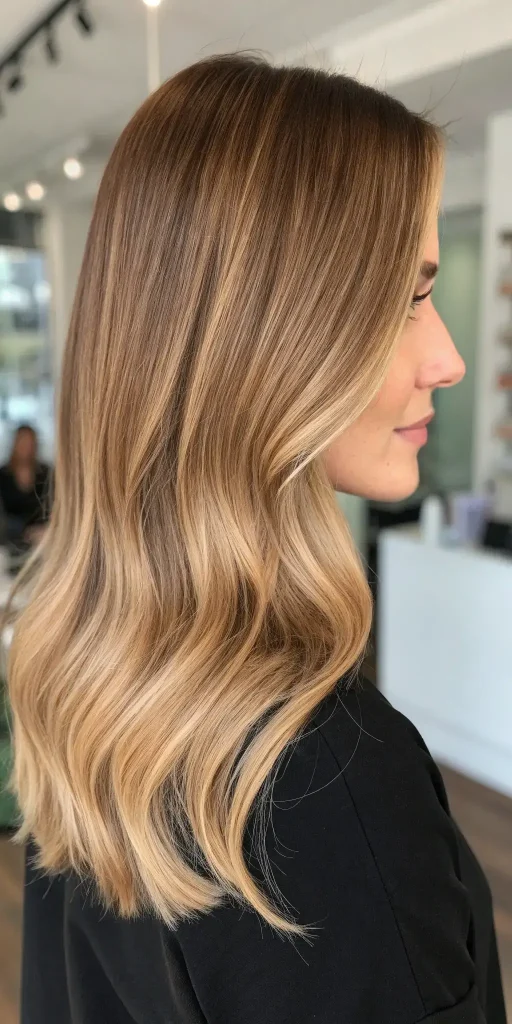 Creamy Beige Blonde Balayage Hair (6)