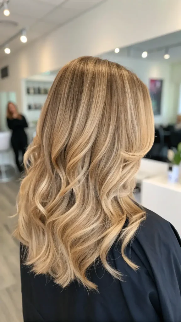 Creamy Beige Blonde Highlights (5)