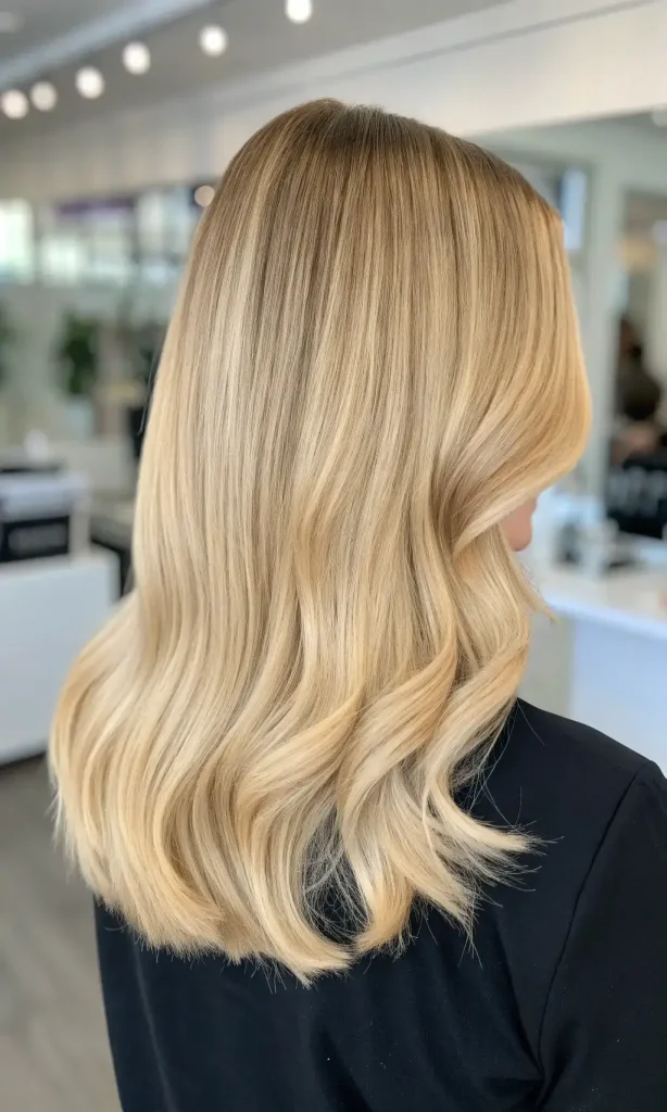 Creamy Beige Blonde Highlights (7)