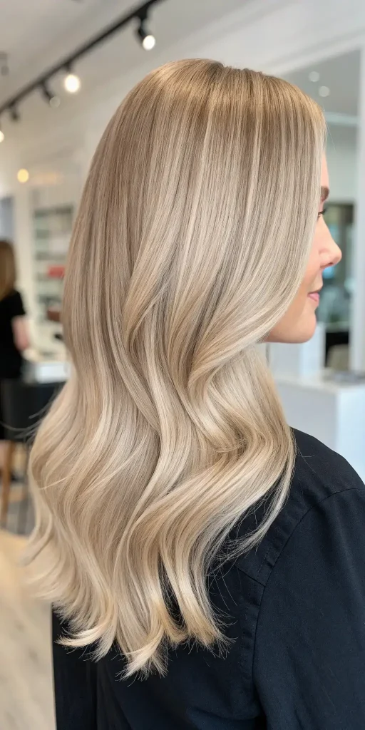 Creamy Beige Blonde Highlights (9)