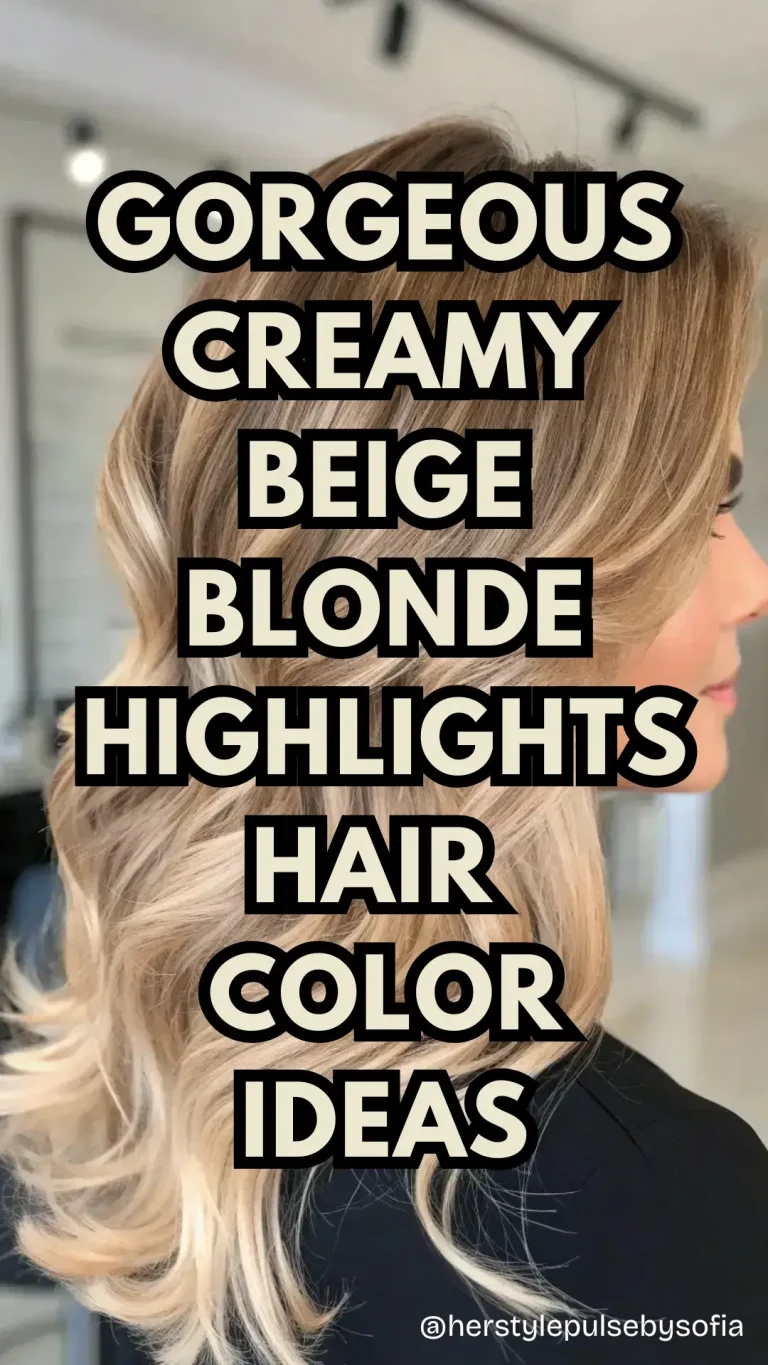 Creamy Beige Blonde Highlights hair color ideas
