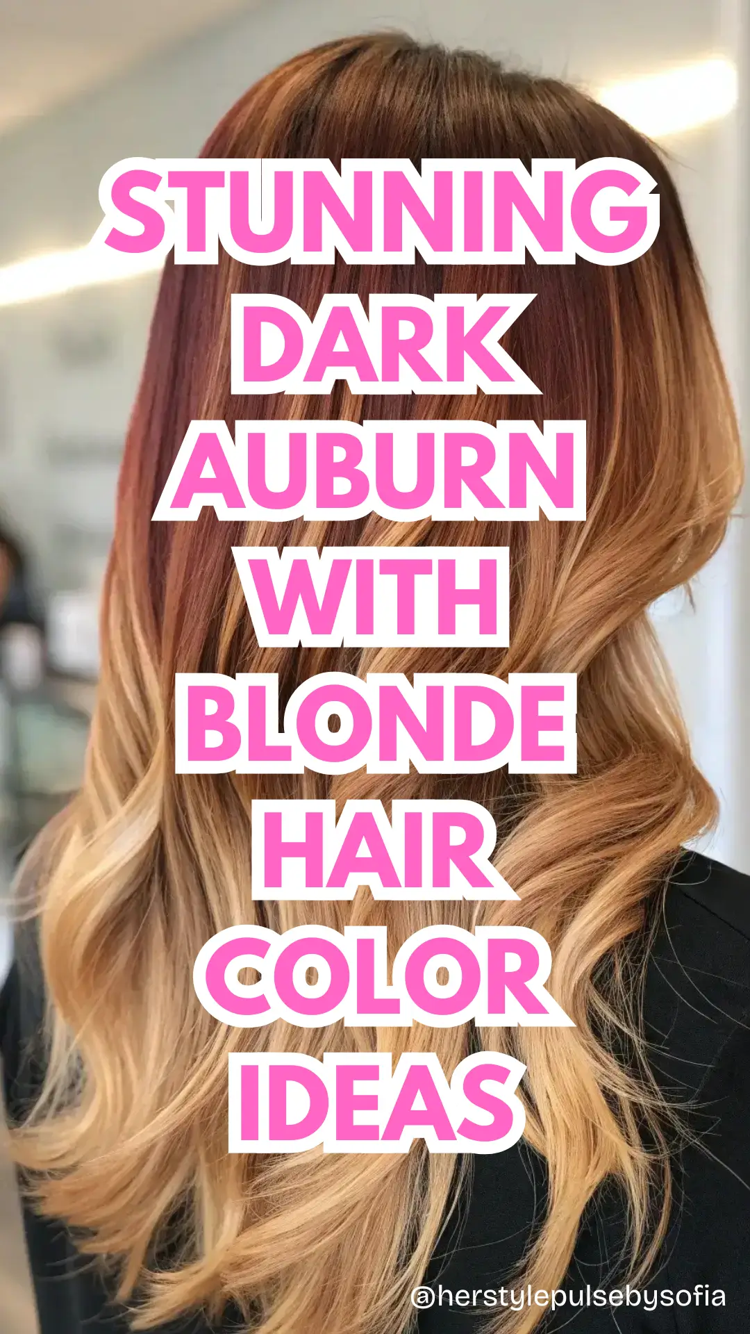 Dark Auburn With Blonde HAir color ideas