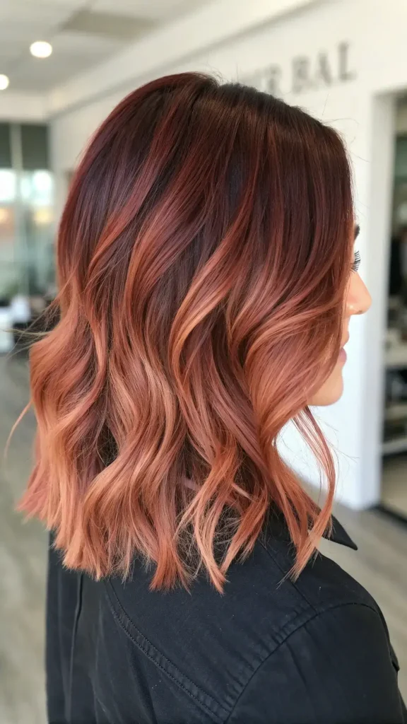 Dark Auburn with Blonde Hair Color (1)