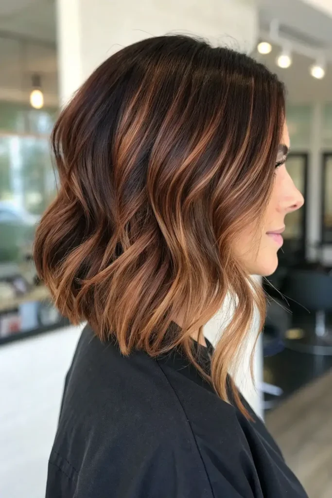 Dark Auburn with Blonde Hair Color (10)