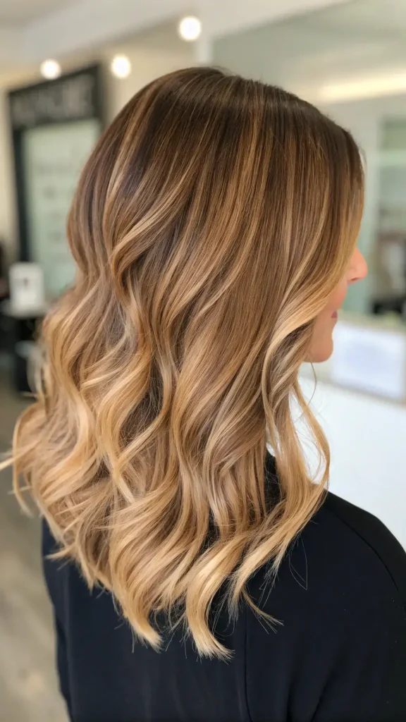 Dark Brown Hair with Caramel Highlights (8)