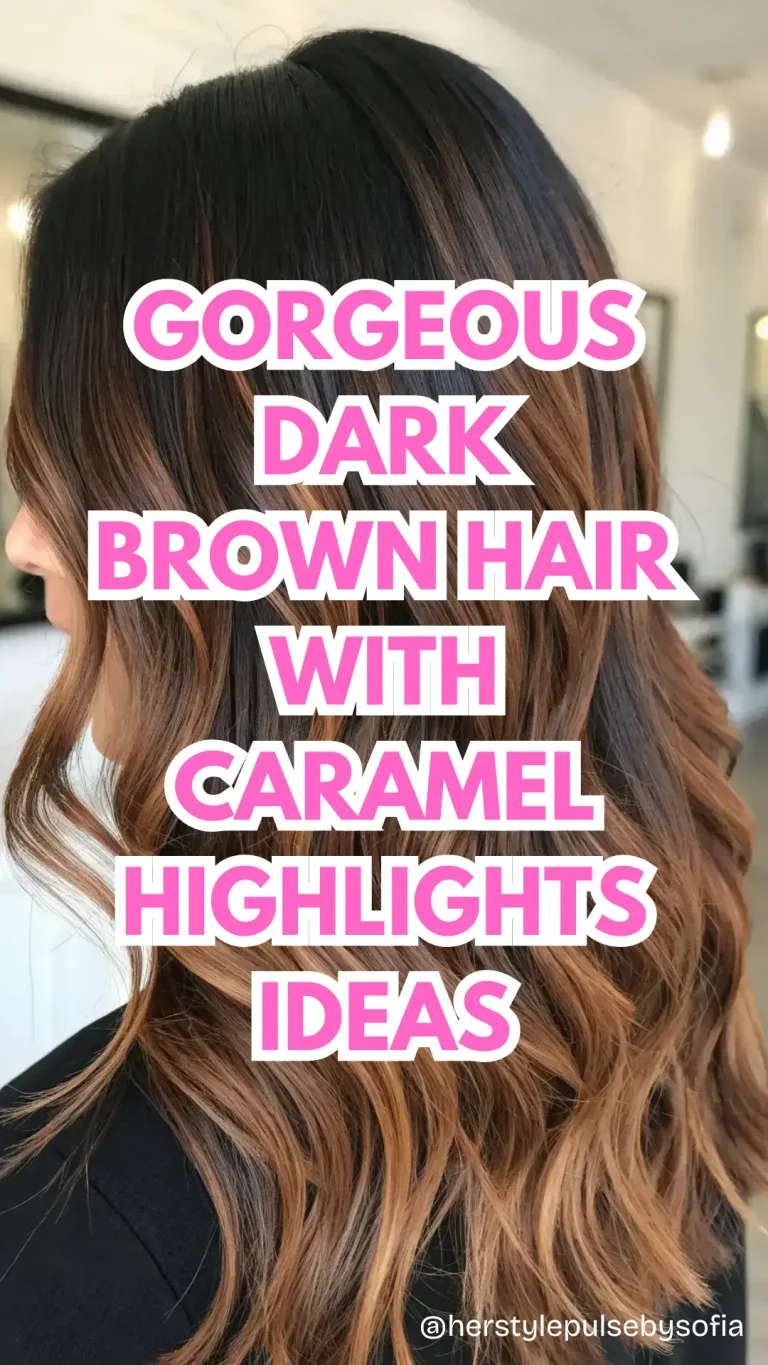 Dark Brown Hair with Caramel Highlights Ideas