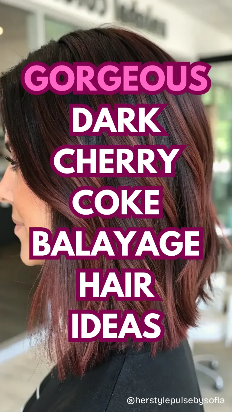 Dark Cherry Coke Balayage Hair ideas