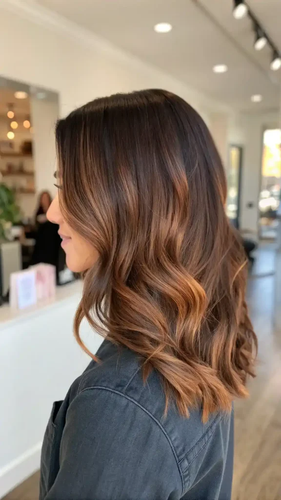 Dark Chocolate Balayage Black Hair (11)