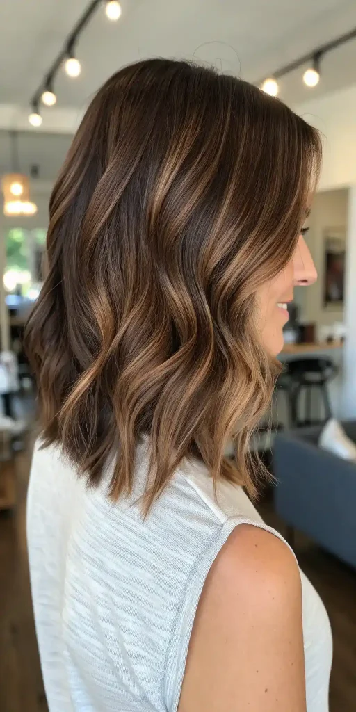 Dark Chocolate Balayage Black Hair (13)