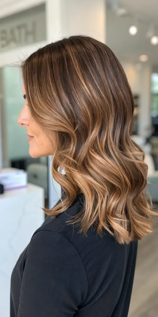 Dark caramel balayage hair color (3)
