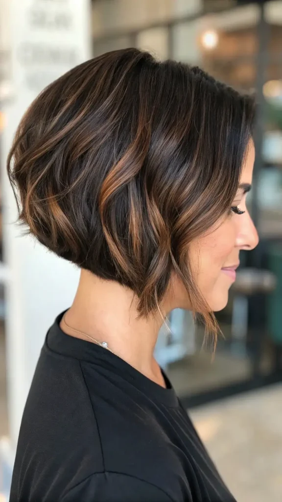 Dark caramel balayage hair color (7)