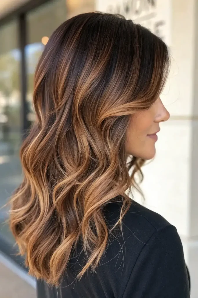 Espresso Brown Balayage Hair (2)