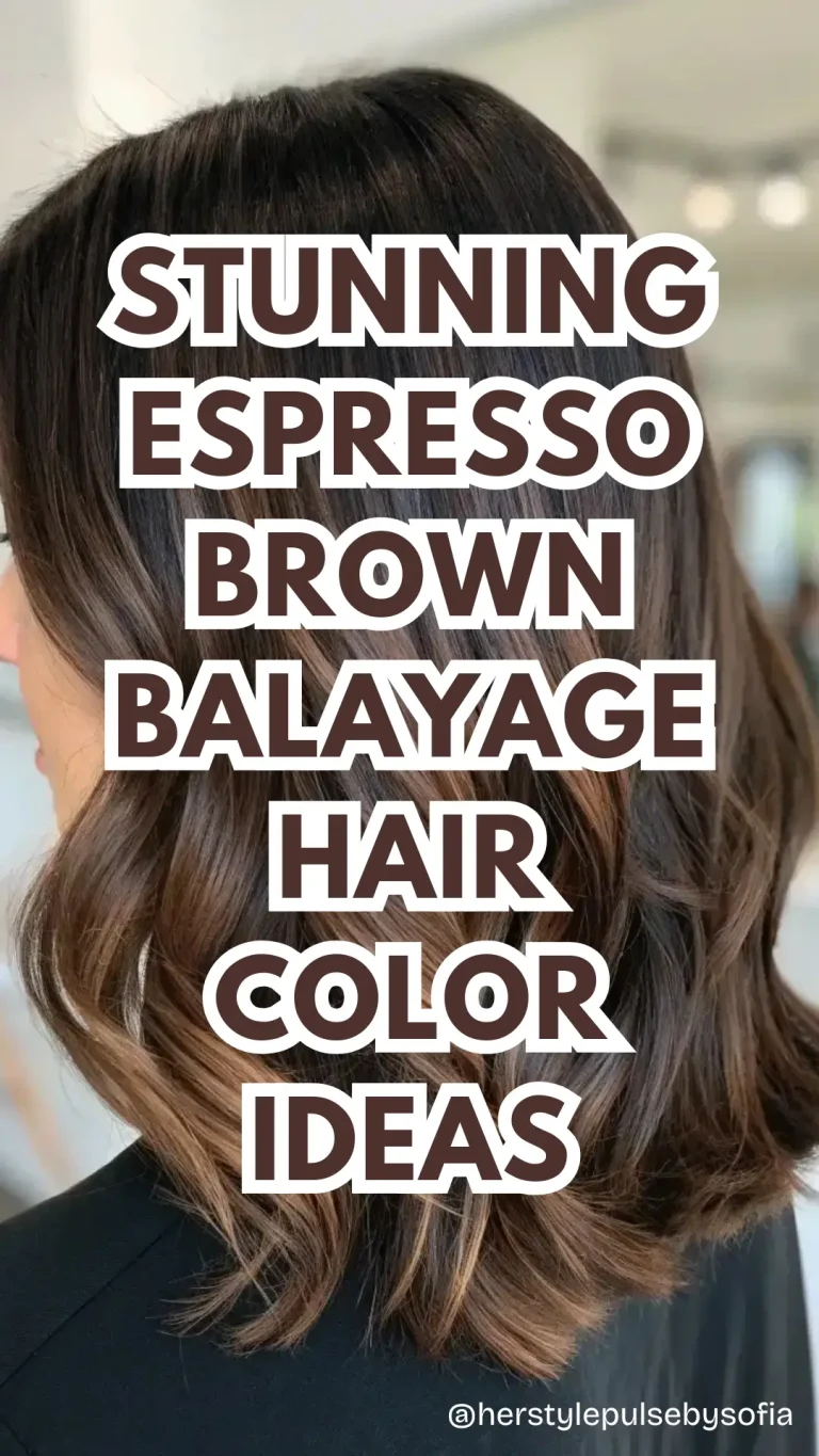 Espresso Brown Balayage Hair Color Ideas