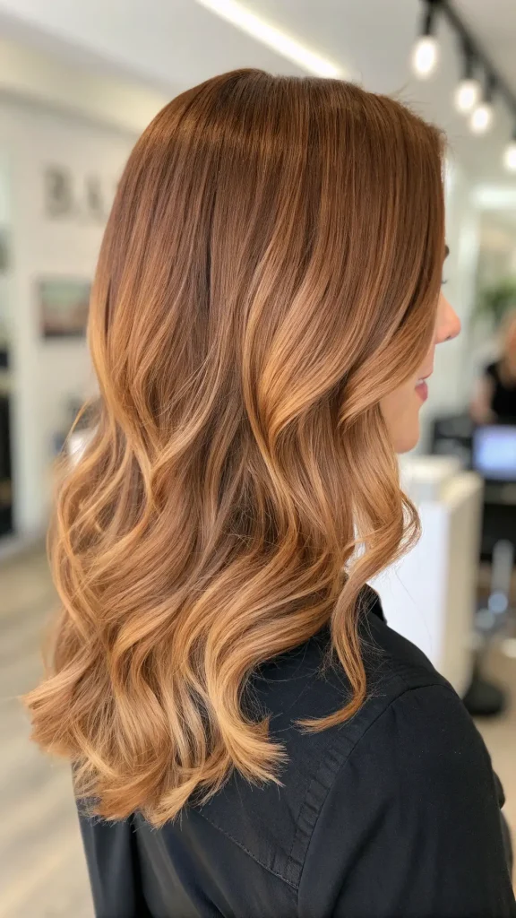 Light Auburn Brown Hair with Highlights (10)