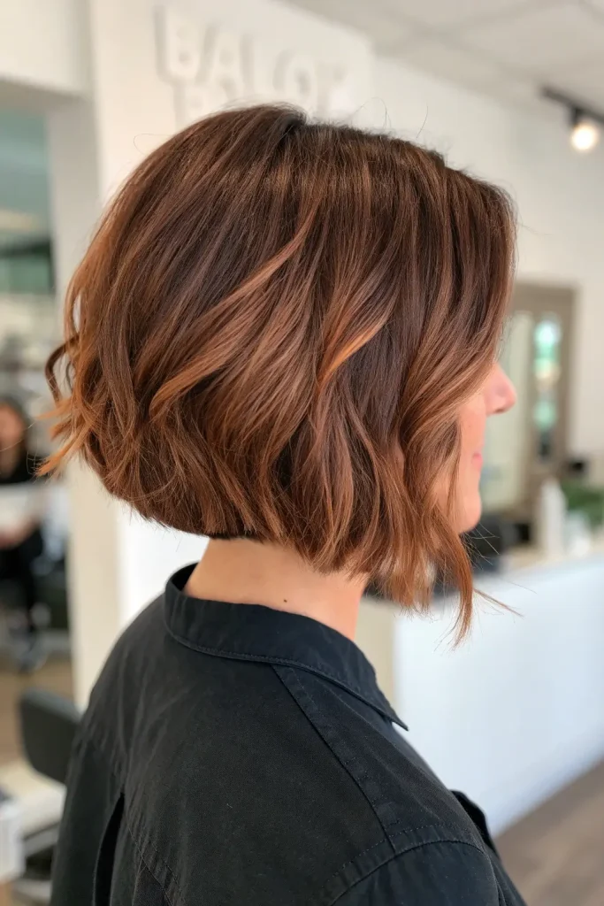 Light Auburn Brown Hair with Highlights (2)
