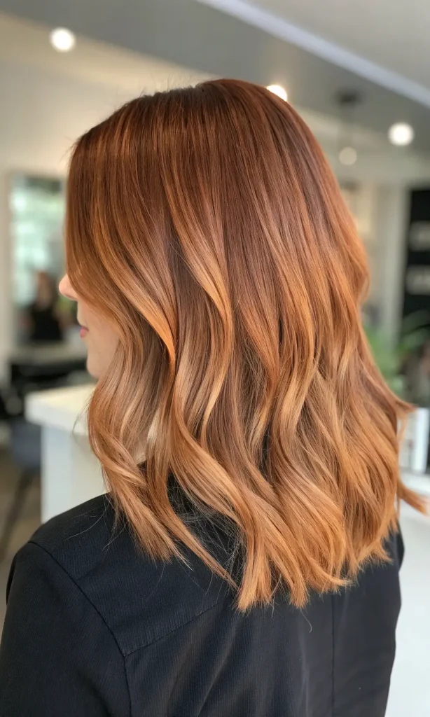 Light Auburn Brown Hair with Highlights (3)
