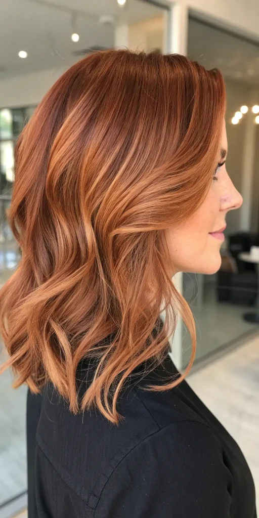 Light Auburn Brown Hair with Highlights (8)