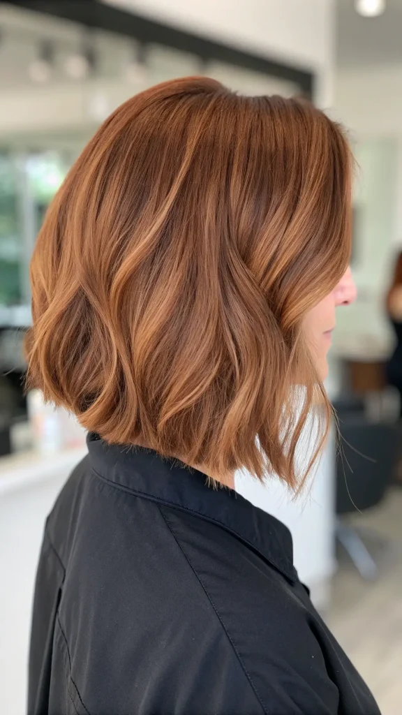 Light Auburn Brown Hair with Highlights (9)