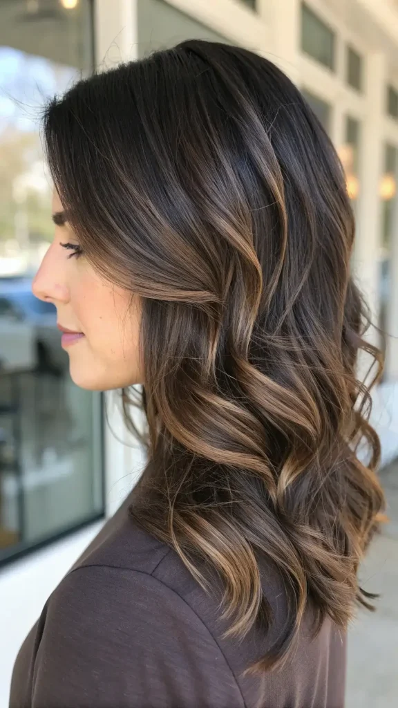 Mocha Highlights on Dark Hair (1)