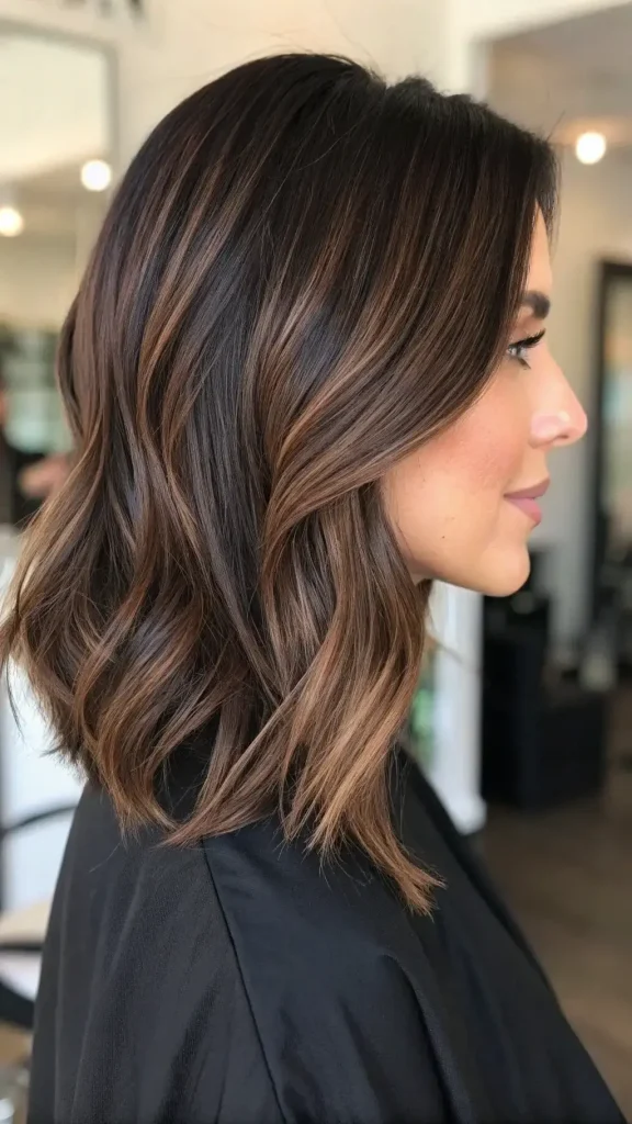 Mocha Highlights on Dark Hair (10)