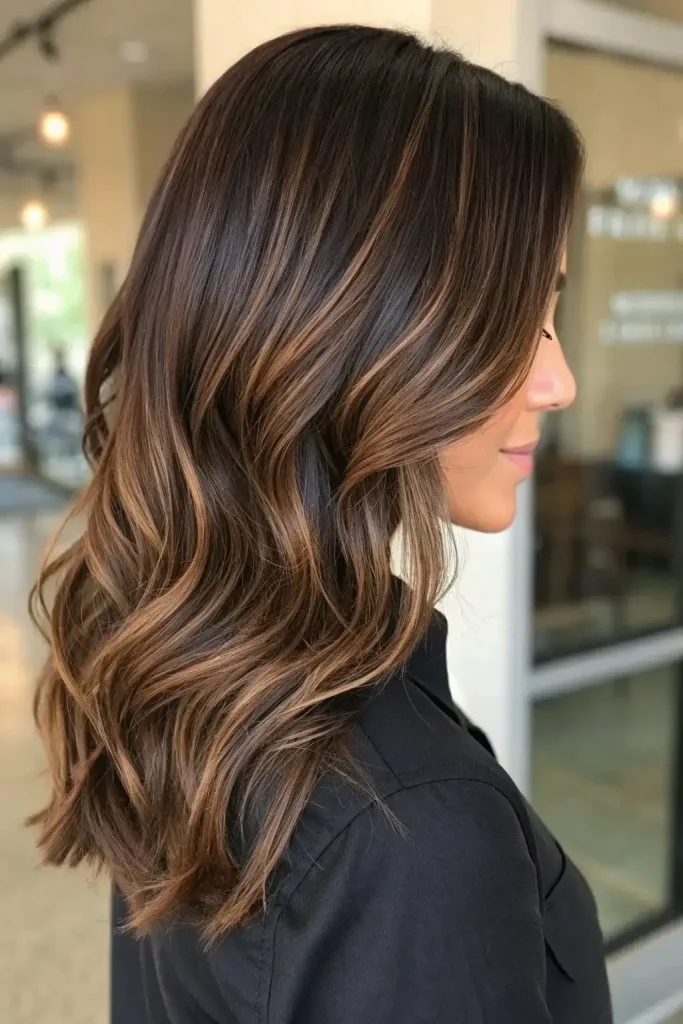 Mocha Highlights on Dark Hair (2)
