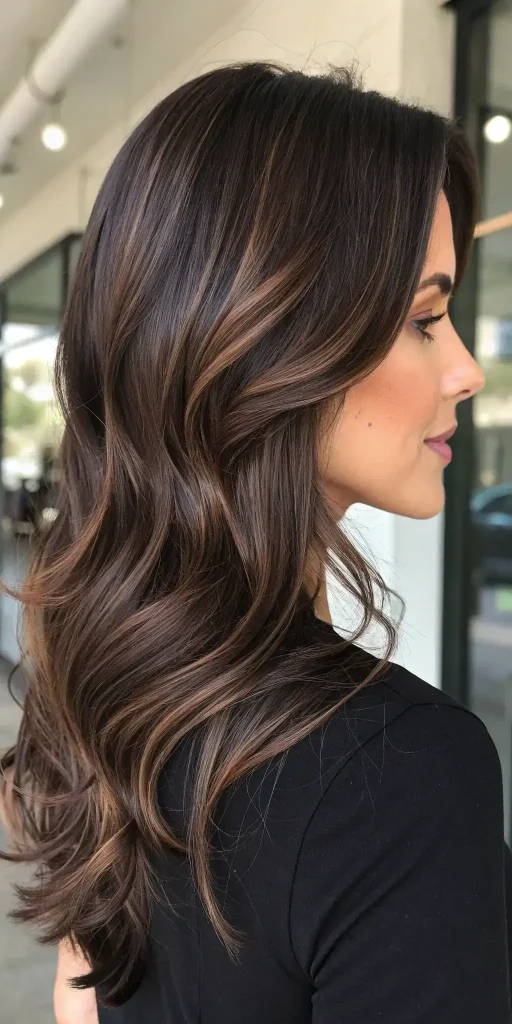 Mocha Highlights on Dark Hair (6)