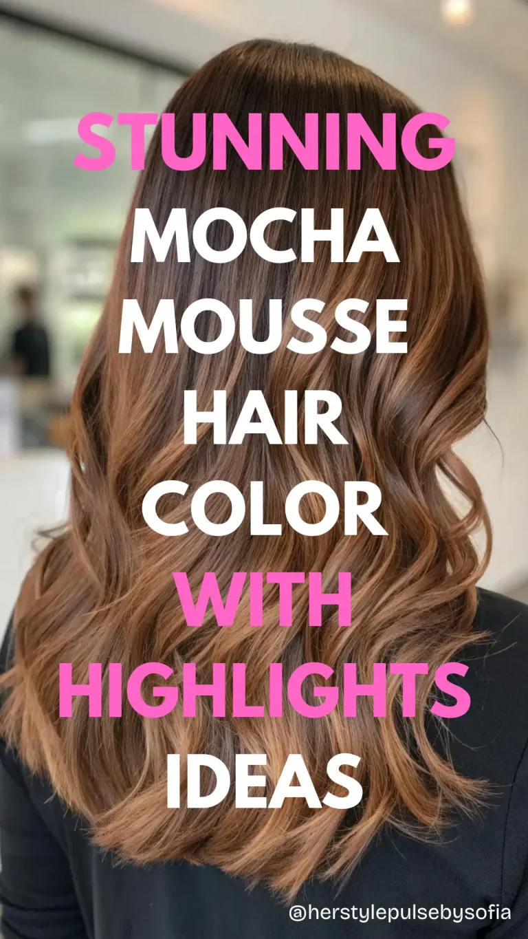 Mocha Mousse Hair Color with Highlights Ideas