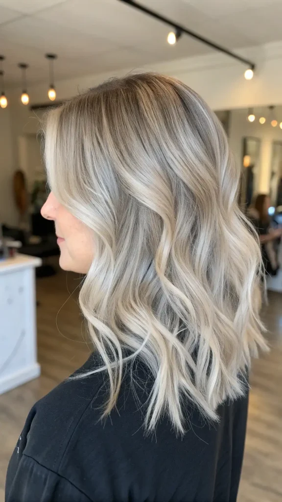 Platinum Blonde Hair with Lowlights (1)