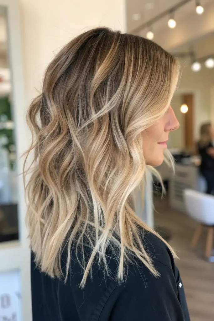 Platinum Blonde Hair with Lowlights (2)