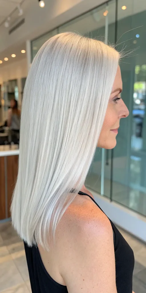 Platinum Blonde Hair with Lowlights (3)