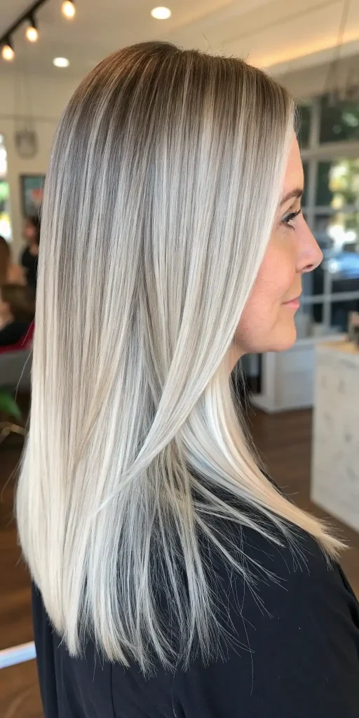 Platinum Blonde Hair with Lowlights (6)