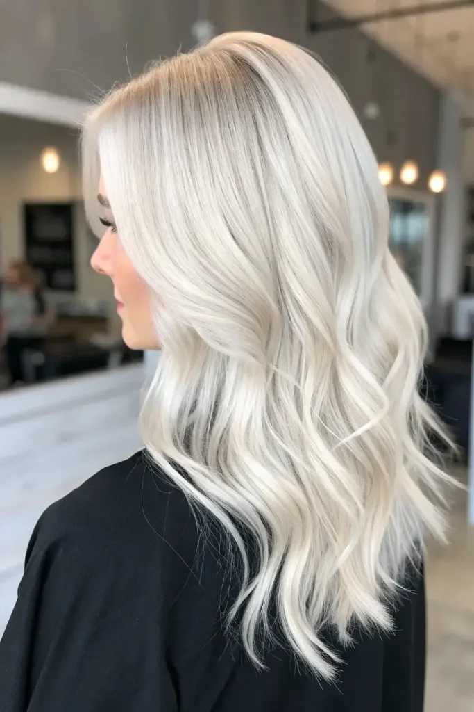 Platinum Blonde Highlights Hair Color Ideas (5)
