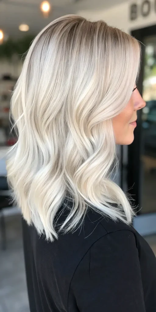 Platinum Blonde Highlights Hair Color Ideas (9)