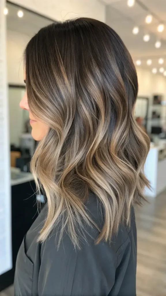 Reverse Balayage Blonde to Brown (1)
