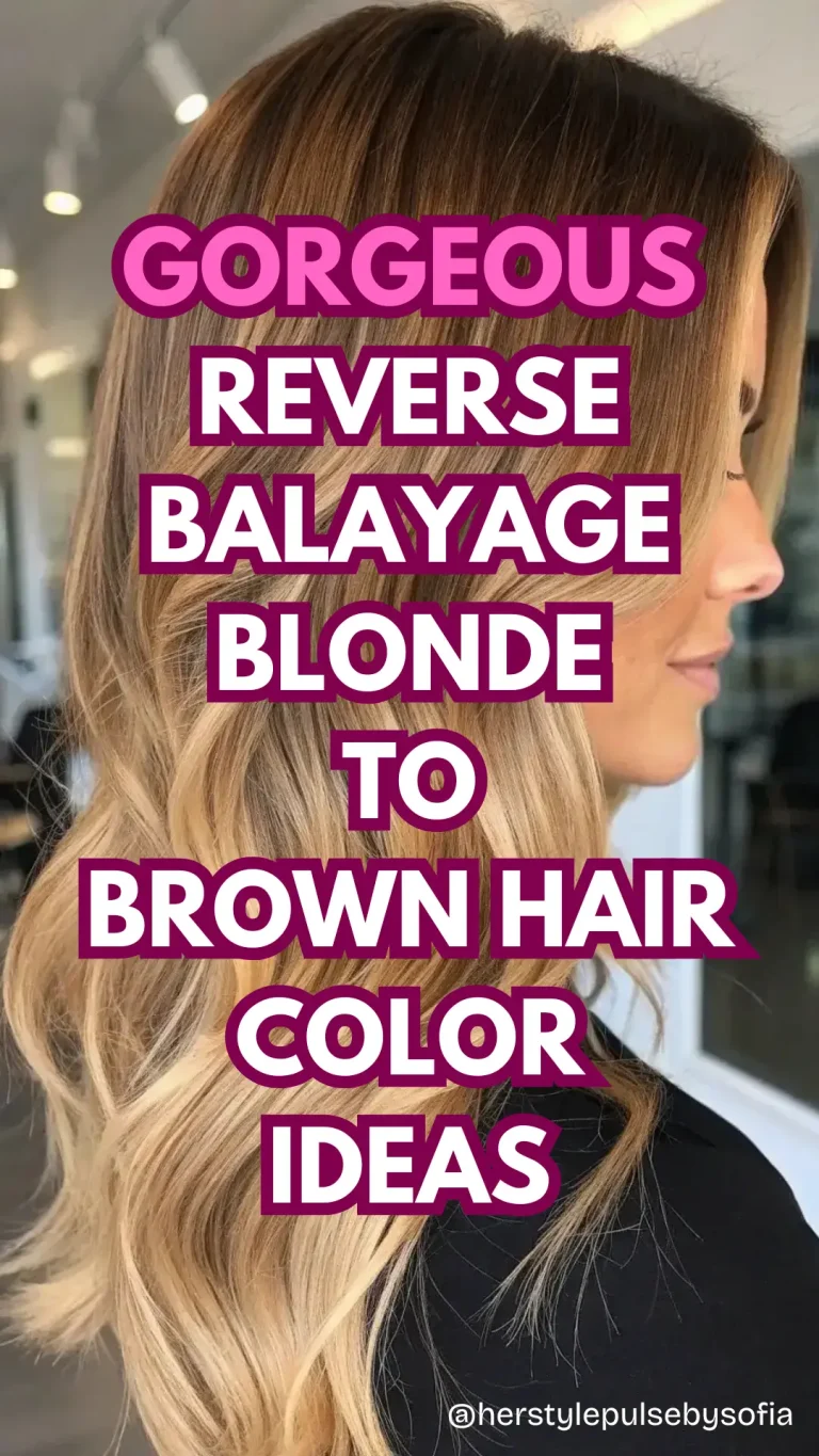 Reverse Balayage Blonde to Brown Hair Color Ideas