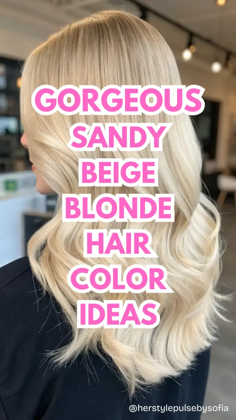 Sandy Beige Blonde hair color ideas
