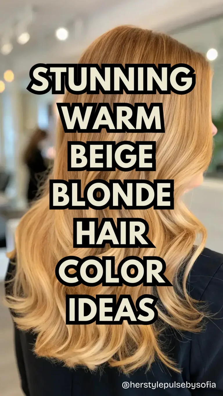 Warm Beige Blonde Hair Color Ideas