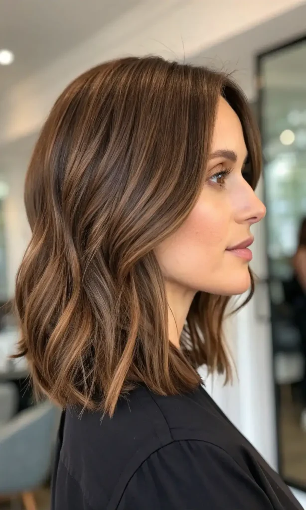 Warm Chocolate Brown Hair with Auburn Highlights (10)