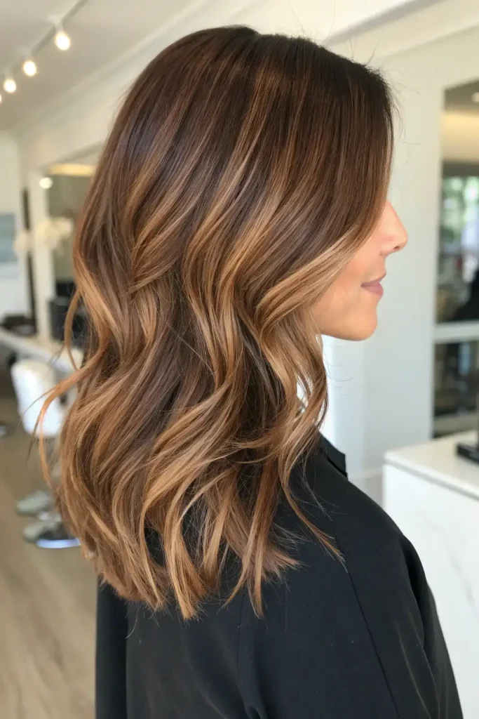 Warm Chocolate Brown Hair with Auburn Highlights (2)