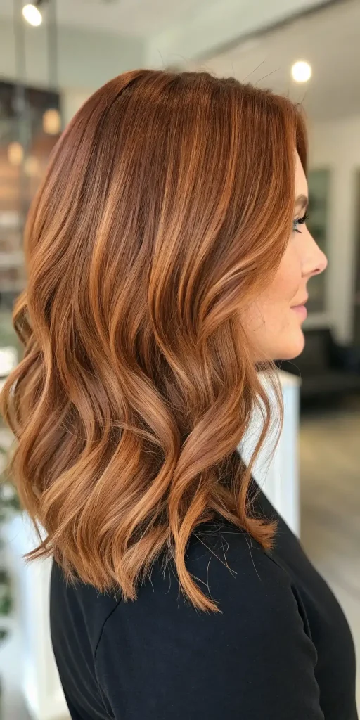 Warm Chocolate Brown Hair with Auburn Highlights (6)