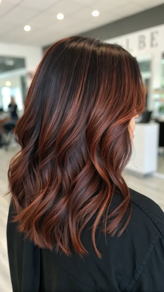 auburn hair color balayage (2)
