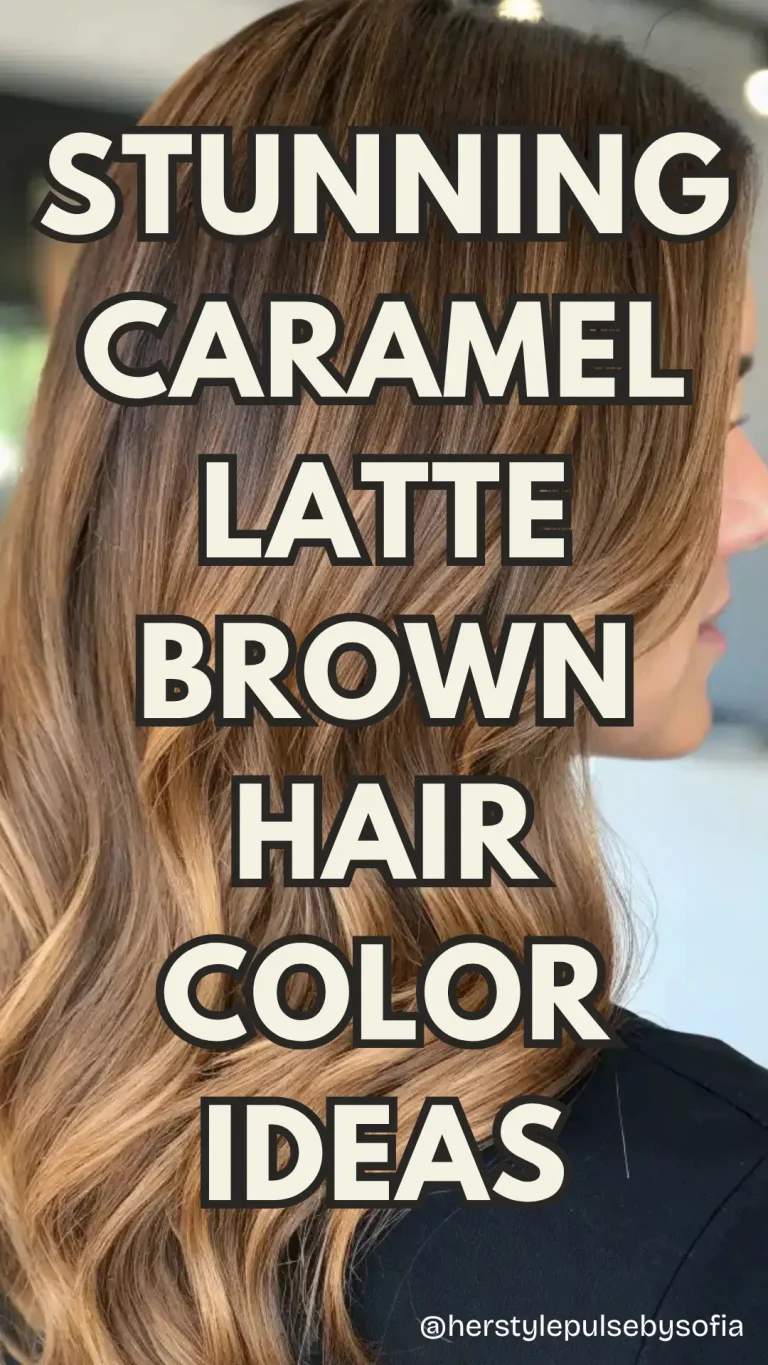 caramel latte brown hair color ideas