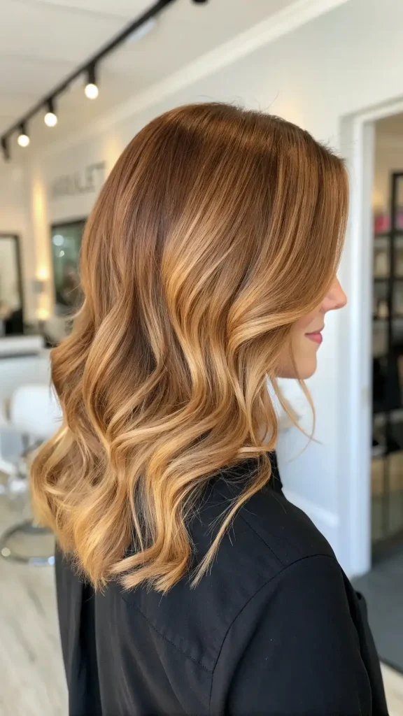 chocolate copper hair color golden brown (3)