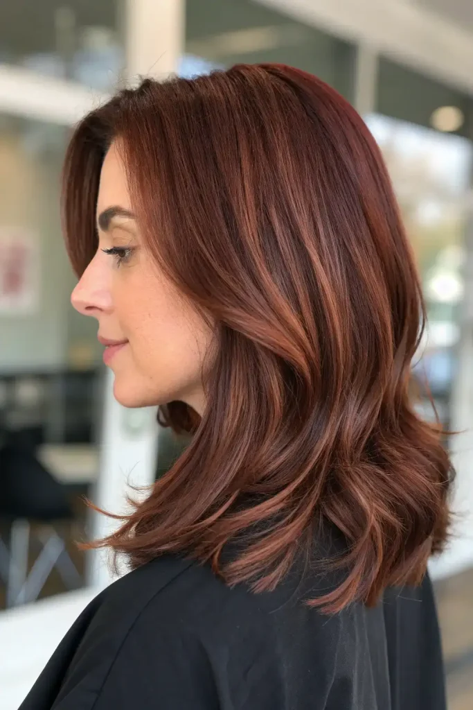 chocolate copper hair color golden brown (4)